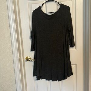 Tunic charcoal blouse 2x